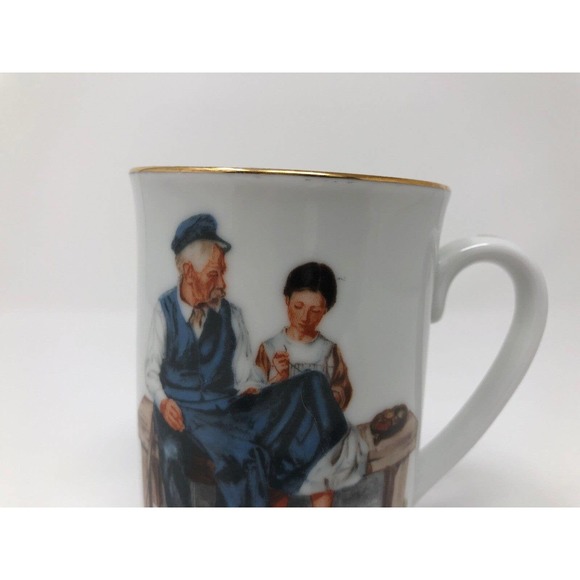 Norman Rockwell Museum Mug Lighthouse Keepers Daughter 1982 Collectible - Picture 8 of 9
